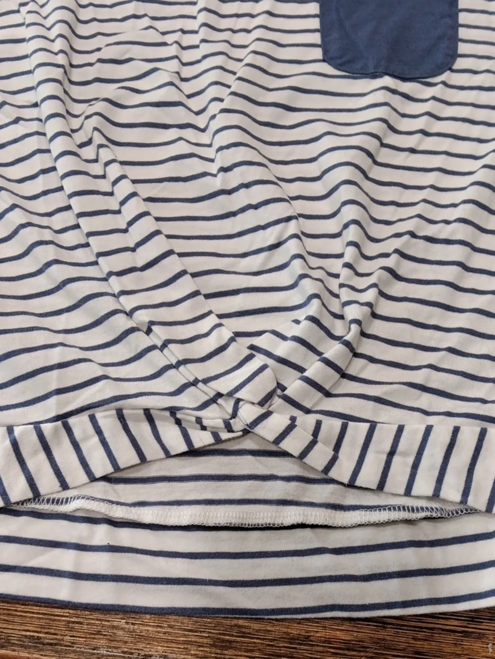 Oshkosh Girls  Shirt  Blue And White Stripe.